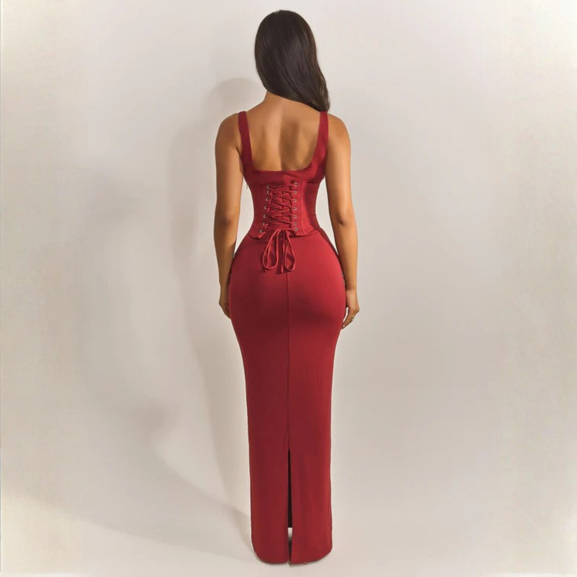 The Sandra Corset Maxi Dress