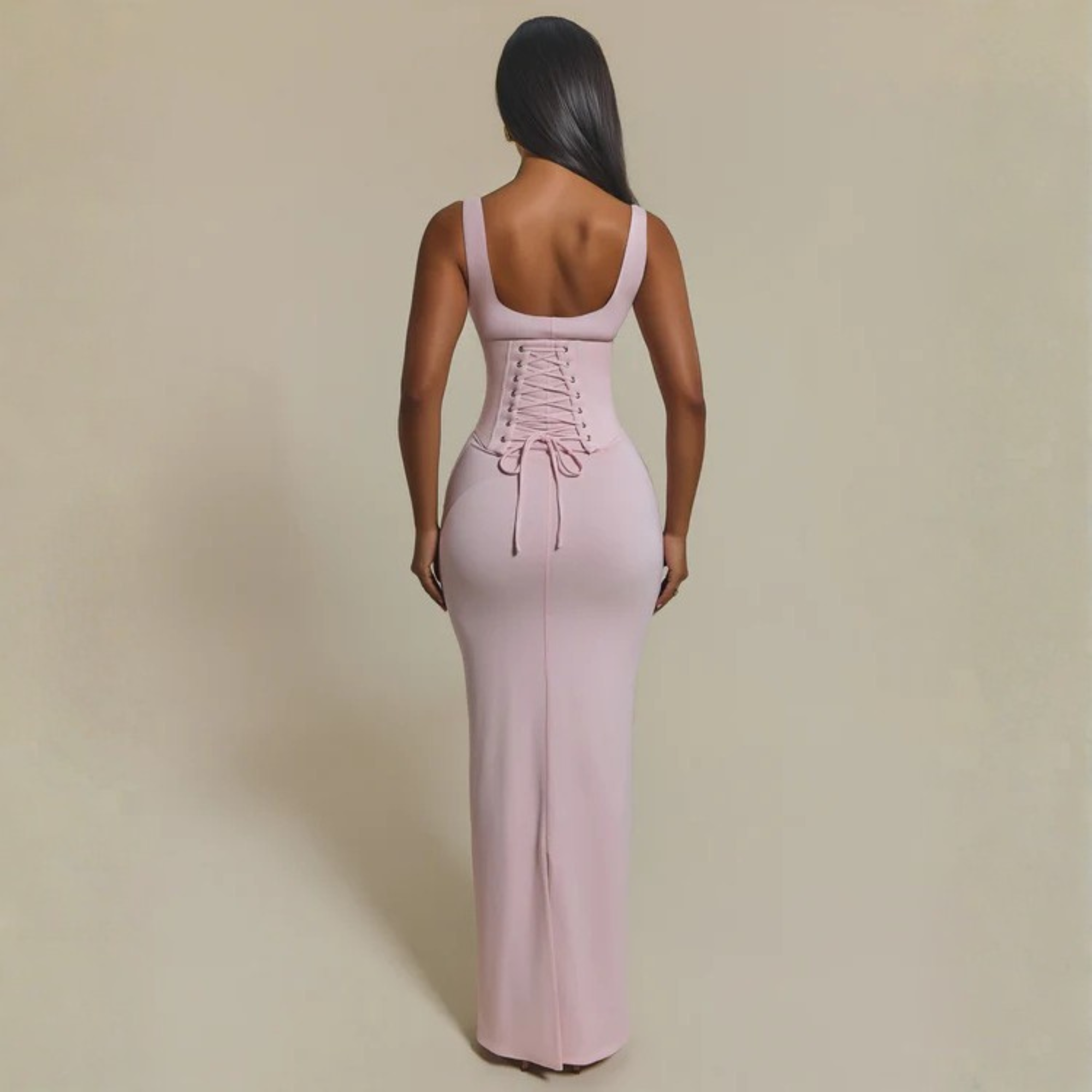 The Sandra Corset Maxi Dress